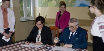 Umowa o współpracy z Zespołem Szkół z Ukraińskim Językiem Nauczania w Górowie Iławeckim
