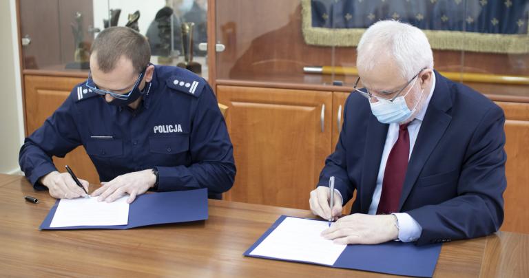 Współpraca z Komendą Miejską Policji w Elblągu