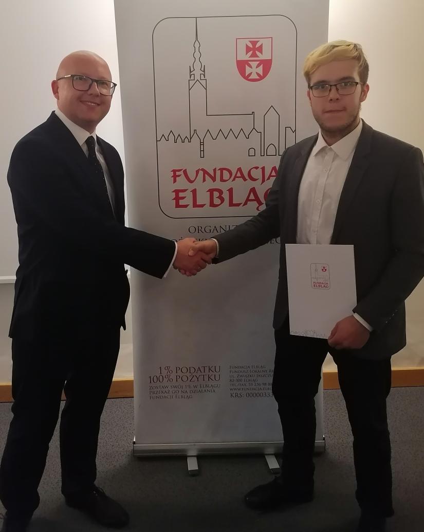 Student Akademii Nauk Stosowanych stypendystą Fundacji Elbląg
