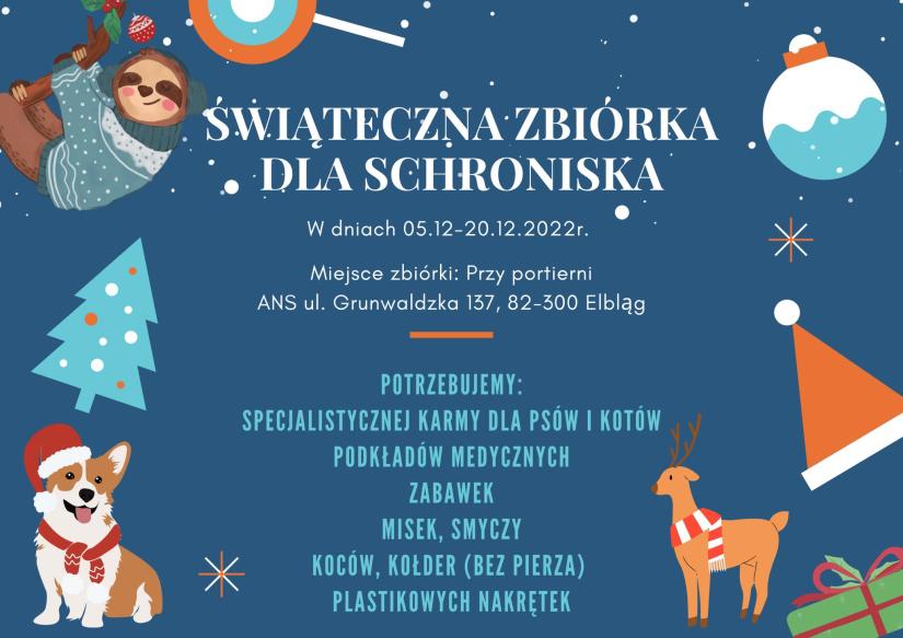 Świąteczna zbiórka dla schroniska