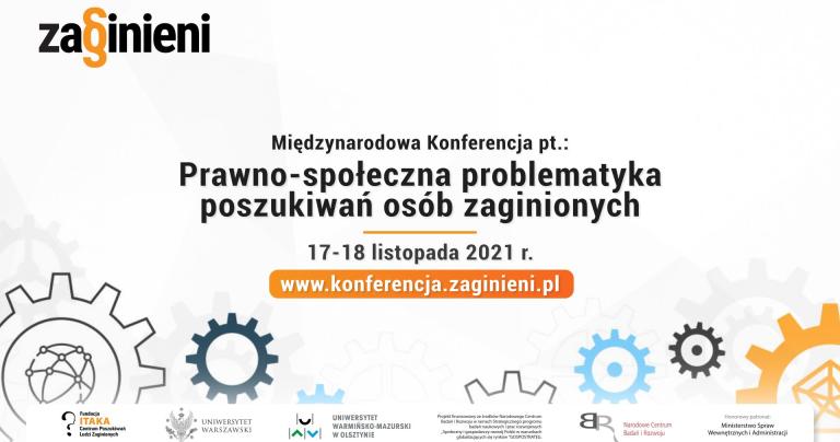 Międzynarodowa konferencja „Prawno-społeczna problematyka poszukiwań osób zaginionych”