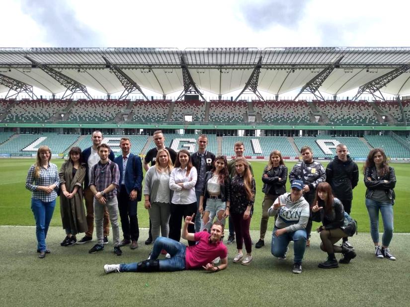 Studenci IPJ w biurze prasowym Legii Warszawa