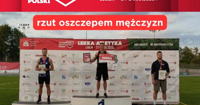 Artur Cytlał z medalem Akademickich Mistrzostw Polski w Lekkiej Atletyce 2026