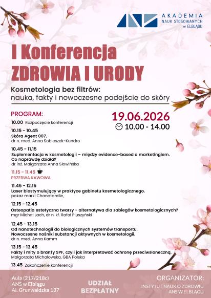I Konferencja Kosmetologiczna &bdquo;Zdrowie i Uroda&rdquo;