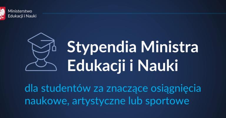 Student IE stypendystą Ministra