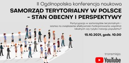 Konferencja „SAMORZĄD TERYTORIALNY W POLSCE – STAN OBECNY I PERSPEKTYWY”